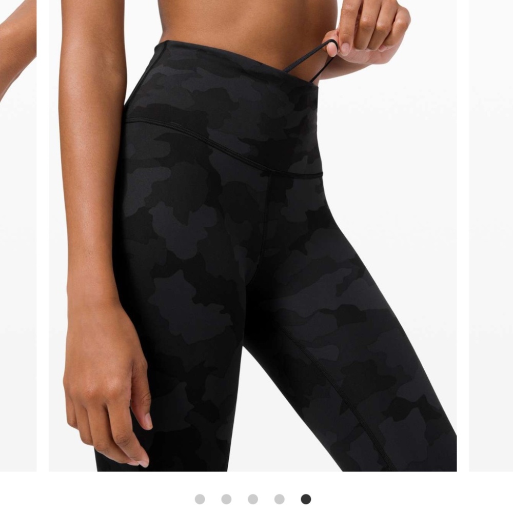 Lululemon Wunder Train High-Rise Tight 25" Black Camo - Picture 2 of 8